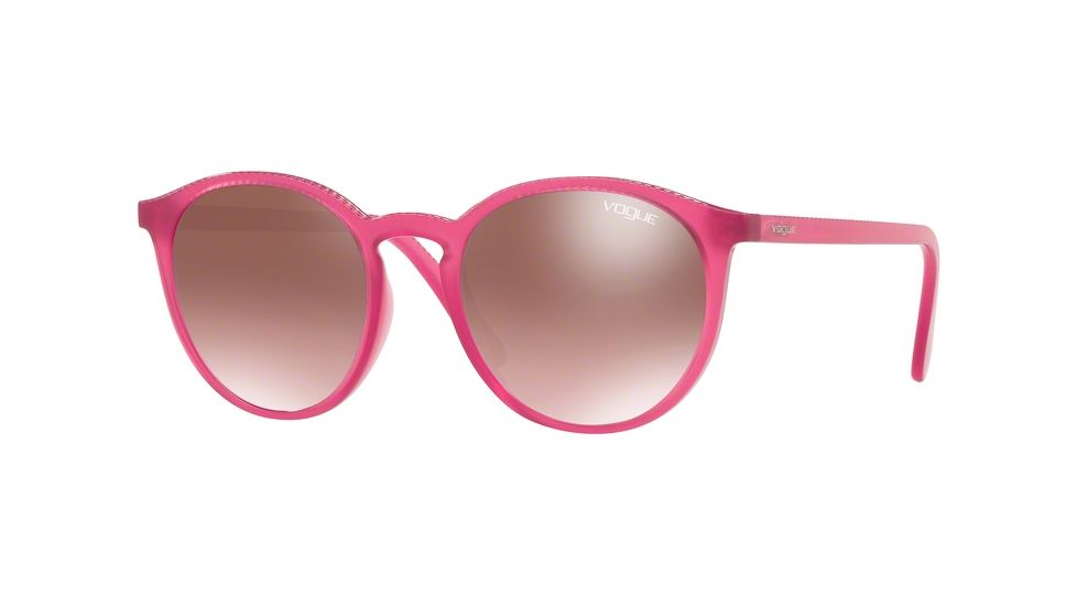 Vogue VO5215S Progressive Prescription Sunglasses VO5215S-2610H8-51 - Lens Diameter 51 mm, Frame Color Opal Raspberry