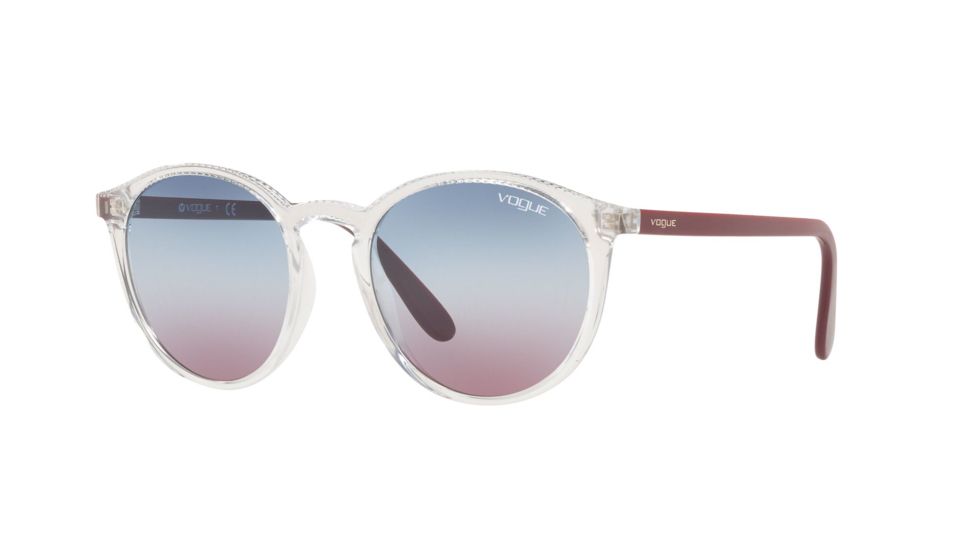 Vogue VO5215S Progressive Prescription Sunglasses, 51mm, Transparent, VO5215S-W7450K-51-PRO