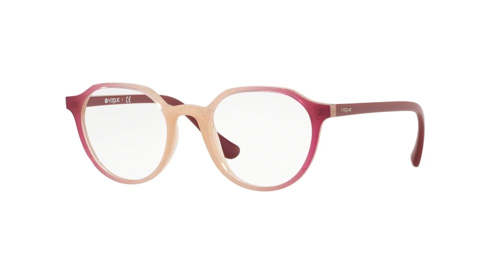 Vogue VO5226 Bifocal Prescription Eyeglasses, 48mm, Opal Pink Glitter Grad Cyclame, VO5226-2638-48-BI