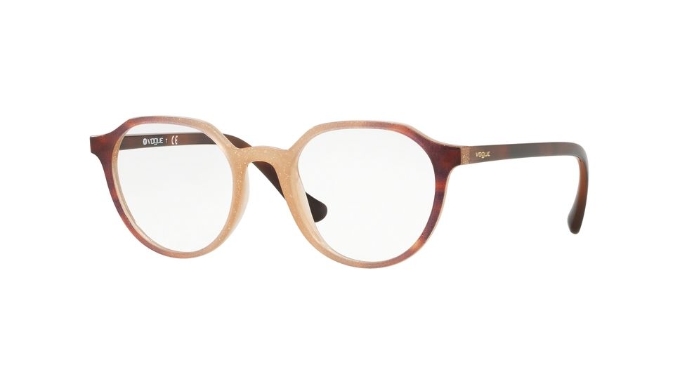 Vogue VO5226 Bifocal Prescription Eyeglasses 2639-50 - Opal Beige Glitter Grad Havana Frame
