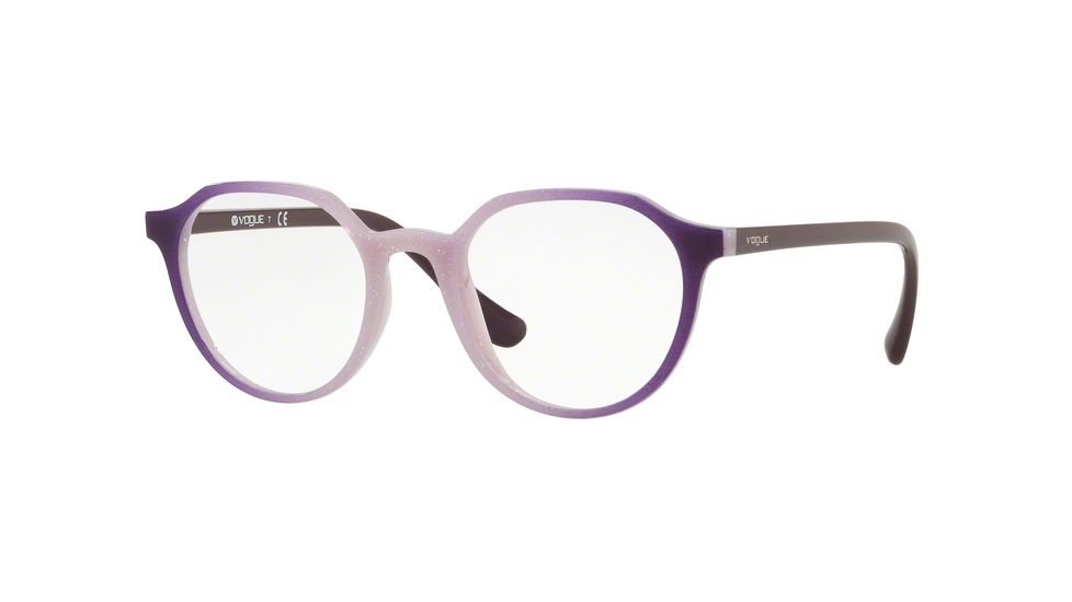 Vogue VO5226 Bifocal Prescription Eyeglasses, 48mm, Opal Lt Violet Glitter Grad Dk, VO5226-2640-48-BI