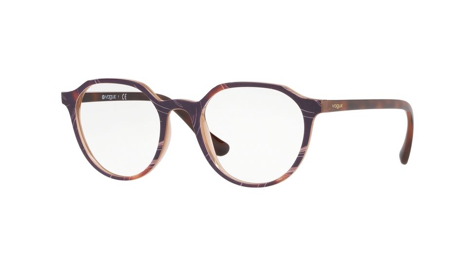 Vogue VO5226 Bifocal Prescription Eyeglasses, 48mm, Top Havana/Text Beige Brown, VO5226-2695-48-BI