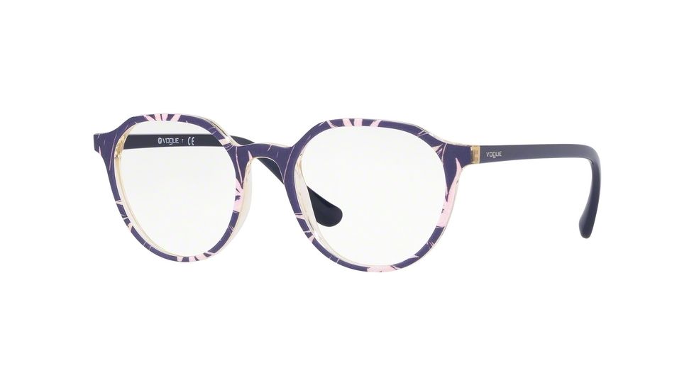 Vogue VO5226 Bifocal Prescription Eyeglasses, 48mm, Top Blue/Text Pink Yellow Tr, VO5226-2696-48-BI