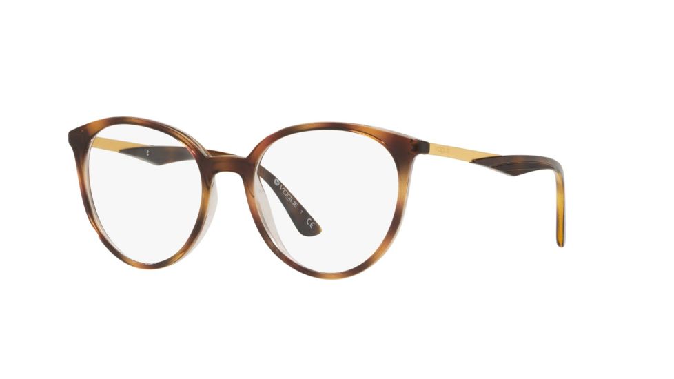 Vogue VO5232 Progressive Prescription Eyeglasses, 50mm, Top Havana/Transparent, VO5232-1916-50-PRO