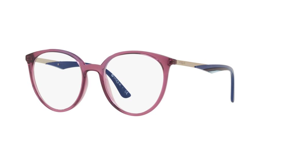 Vogue VO5232 Progressive Prescription Eyeglasses, 50mm, Transparent Violet, VO5232-2676-50-PRO