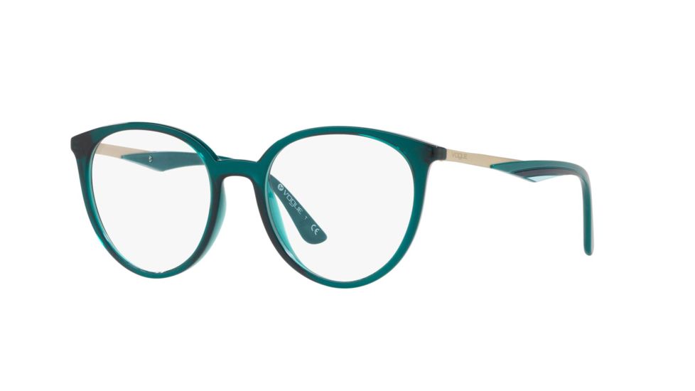 Vogue VO5232 Progressive Prescription Eyeglasses, 50mm, Transparent Green, VO5232-2678-50-PRO