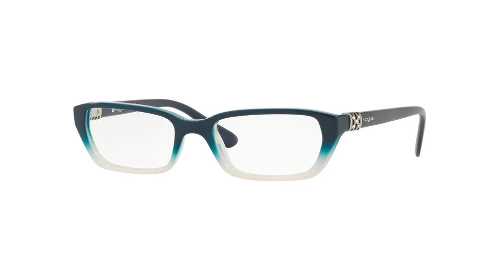 Vogue VO5241B Progressive Prescription Eyeglasses 2668-50 - Top Blue Grad Opal White