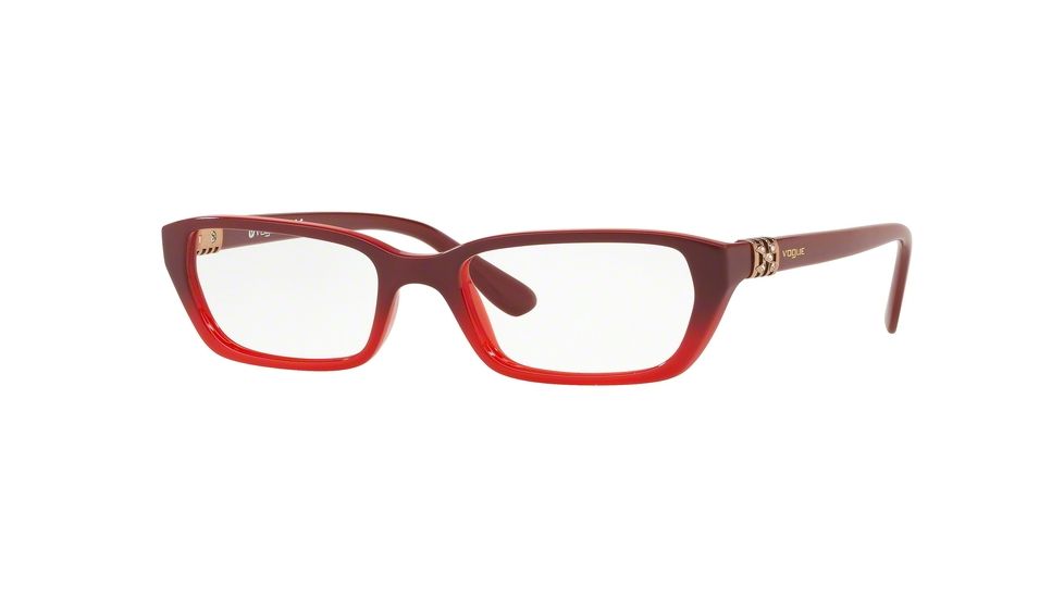 Vogue VO5241B Progressive Prescription Eyeglasses 2669-50 - Top Red Gradient Opal Coral
