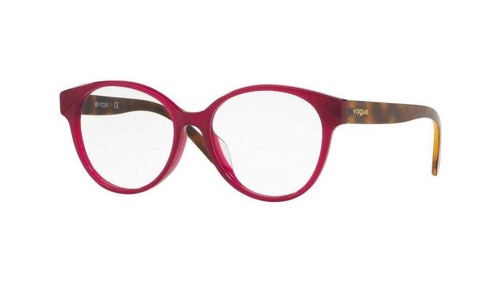 Vogue VO5244F Progressive Prescription Eyeglasses, 52mm, Opal Dark Cherry, VO5244F-2304-52-PRO
