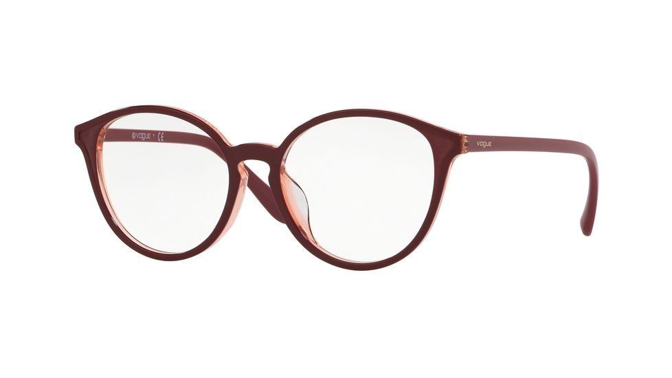Vogue VO5254F Eyeglass Frames 2297-53 - Top Red/Transparent Red
