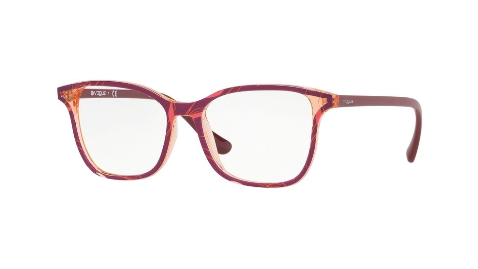 Vogue VO5256 Eyeglass Frames 2697-51 - Top Red/Text Orange Pink