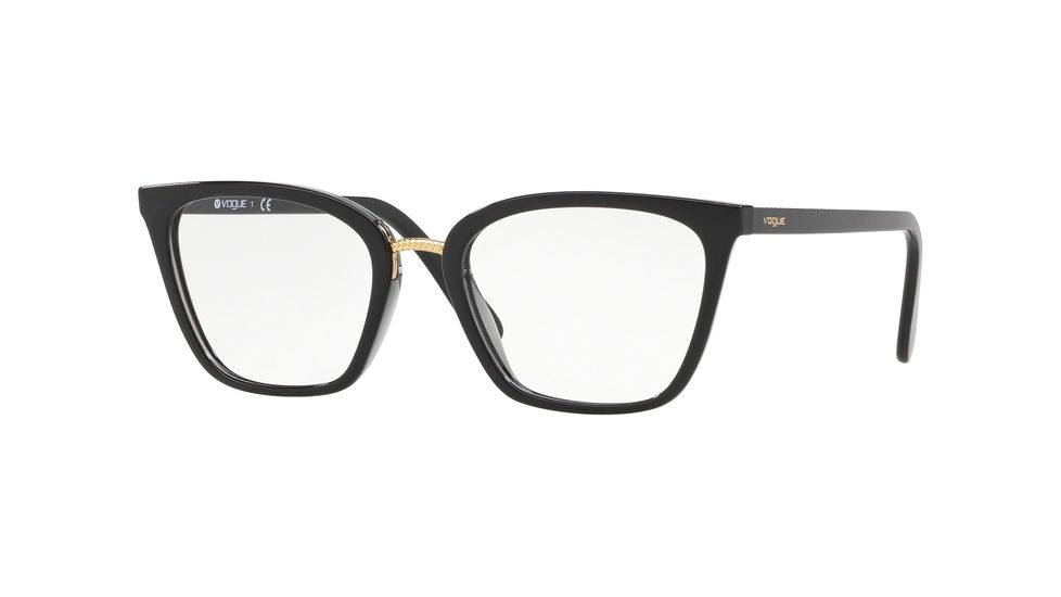 Vogue VO5260 Prescription Eyeglasses, 51mm, Top Black/Transparent Grey, VO5260-2385-51-SV