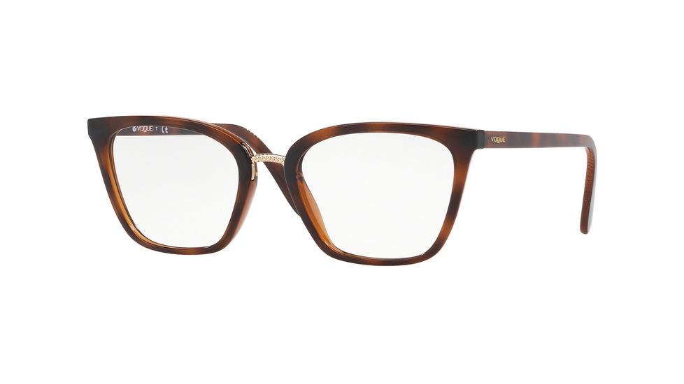 Vogue VO5260 Prescription Eyeglasses, 51mm, Top Dark Havana/Tr Light Brown, VO5260-2386-51-SV