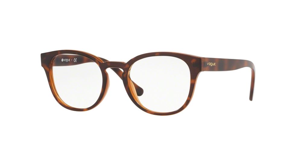 Vogue VO5272 Eyeglass Frames 2386-49 - Top Dark Havana/Light Brown
