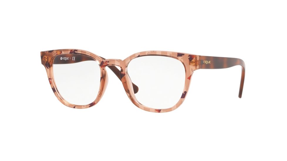 Vogue VO5273 Progressive Prescription Eyeglasses, 48mm, Text Str Beige Hav/Gre Brn Tr, VO5273-2728-48-PRO