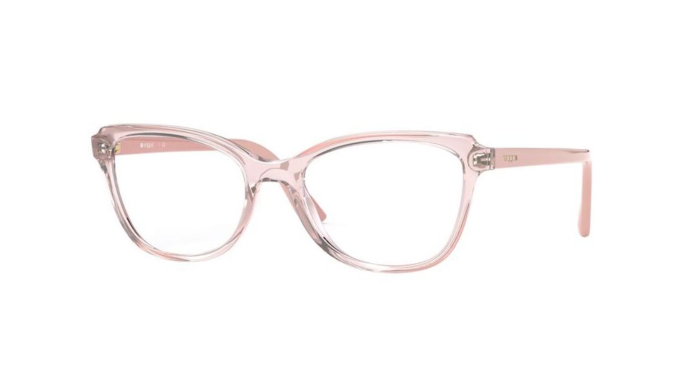 Vogue VO5292 Progressive Prescription Eyeglasses, 51mm, Transparent Pink/Pink, VO5292-2763-51-PRO