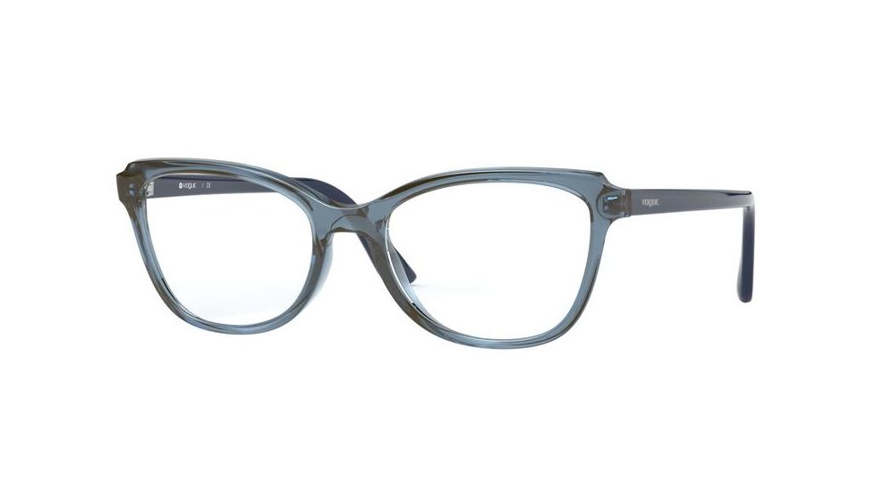 Vogue VO5292 Progressive Prescription Eyeglasses, 51mm, Transparent Blue/Blue, VO5292-2764-51-PRO