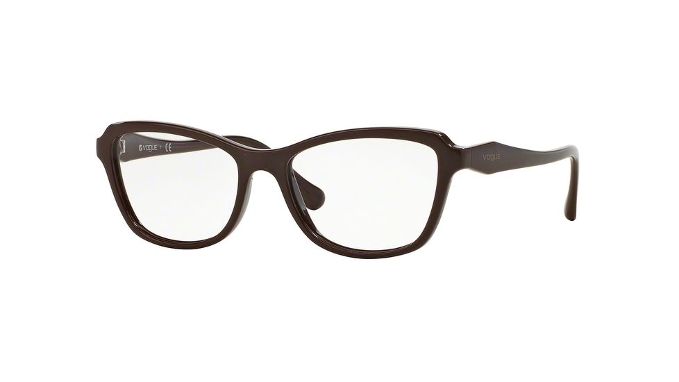 Vogue WAVED TEMPLE VO2957 Single Vision Prescription Eyeglasses 2302-51 - Brown Frame