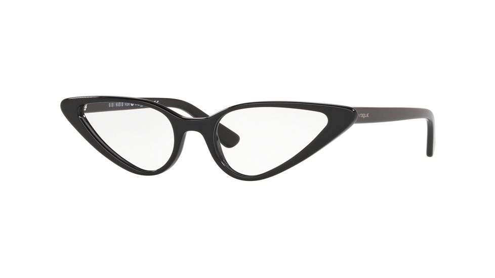 Vogue YOLA VO5281 Prescription Eyeglasses, 51mm, Black, VO5281-W44-51-SV