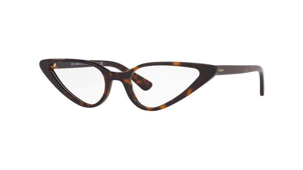Vogue YOLA VO5281 Prescription Eyeglasses, 51mm, Dark Havana, VO5281-W656-51-SV
