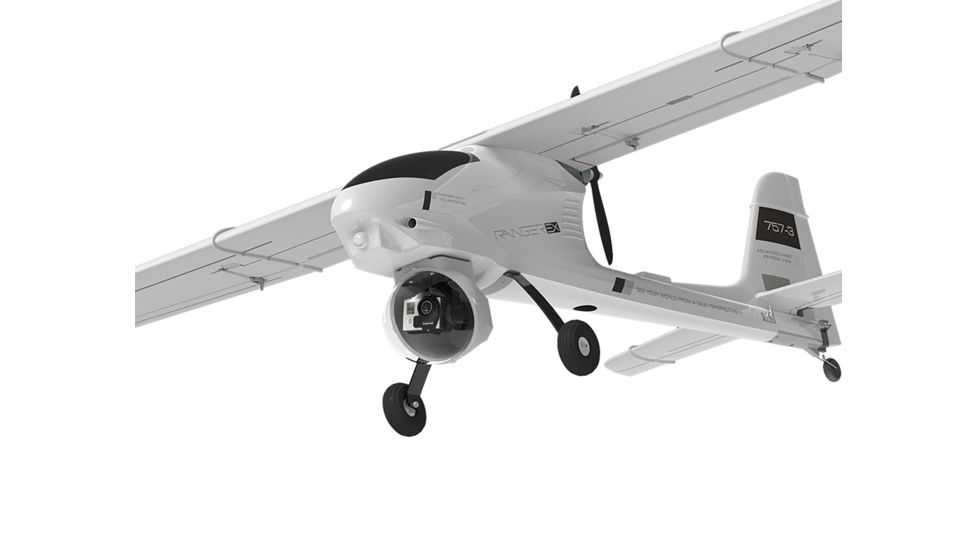 Volantex Ranger EX Ready-To-Fly Airplane Drone w/ Battery, Charger, 2D Gimbal, White VLX757-3-RTF