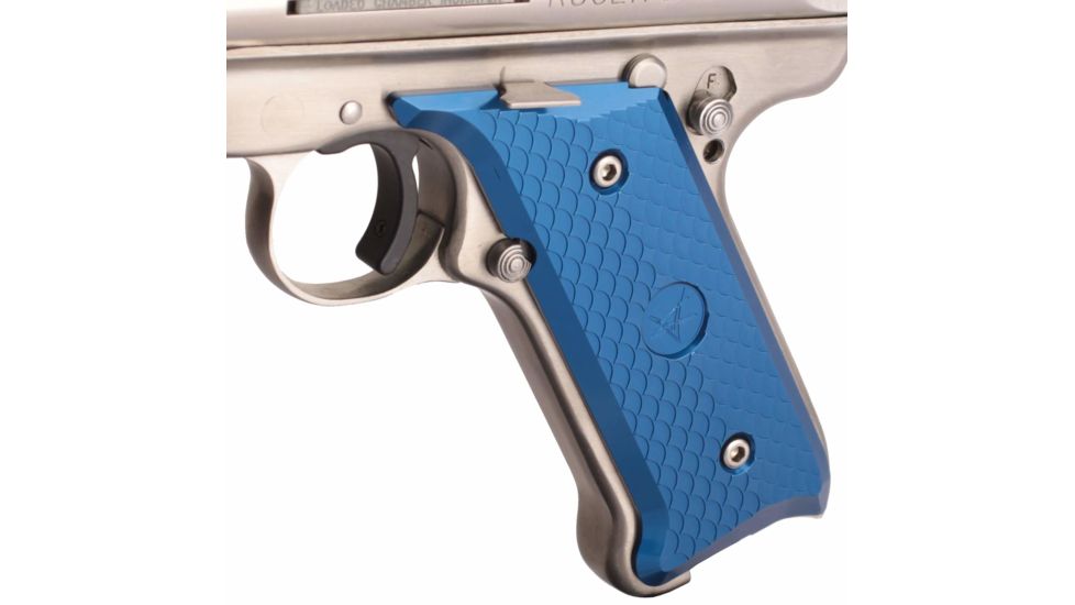Volquartsen Firearms Aluminum Grips for MKIII, Blue VC3AG-BL