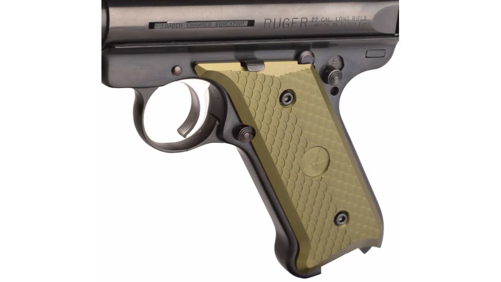 Volquartsen Firearms Aluminum Grips for MKIII, OD Green VC3AG-G