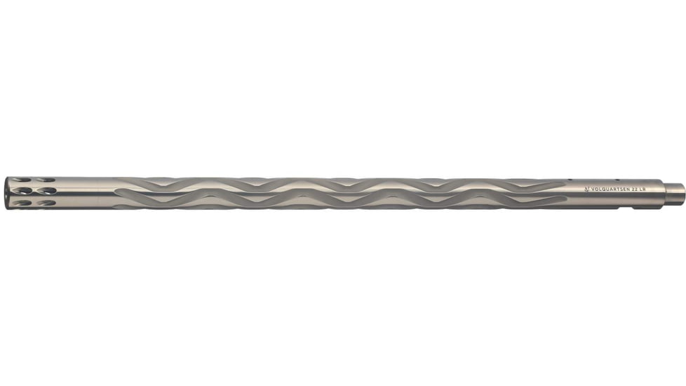 Volquartsen Firearms 10/22 22 LR Stainless Steel Barrel with Forward Blow Comp, Snake Fluted Stainless, VC10SN