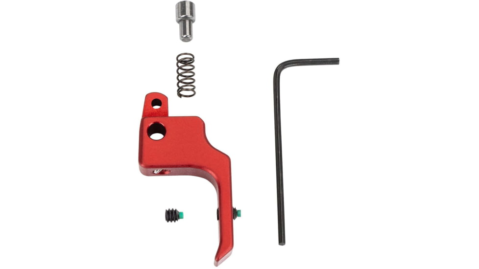 Volquartsen Firearms 19.22 Pistol Trigger, Ruger Mark III/Mark IV, Flat, Red, VF4FT-R