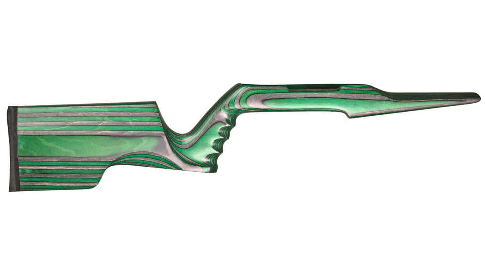 Volquartsen Firearms AS-1 Laminated Ambi Stock, 10/22 Magnum, Green, VCAS-0012