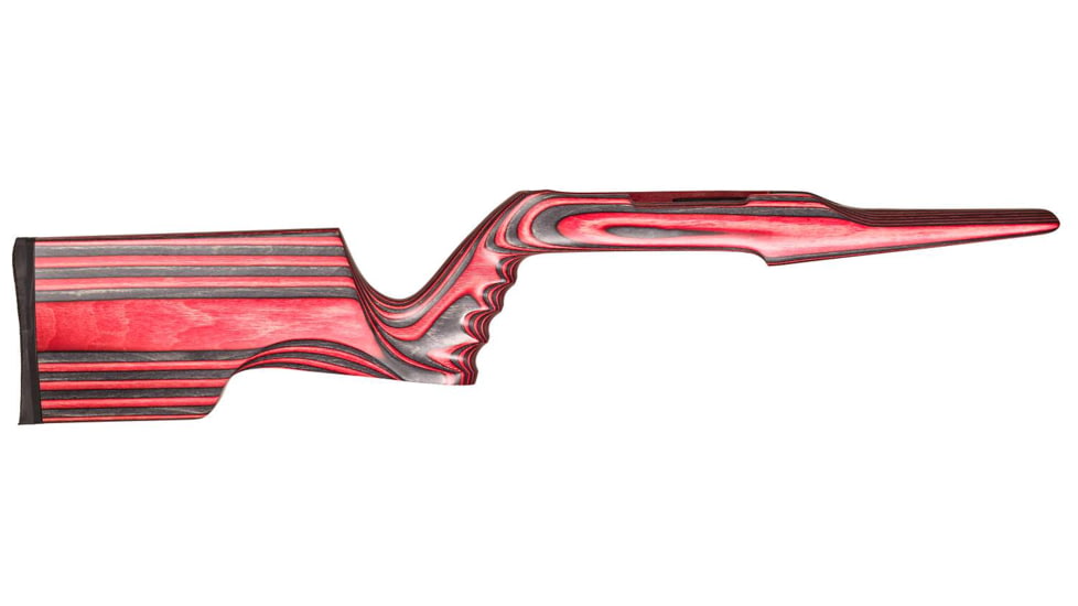 Volquartsen Firearms AS-1 Laminated Ambi Stock, 10/22 Magnum, Red, VCAS-0011