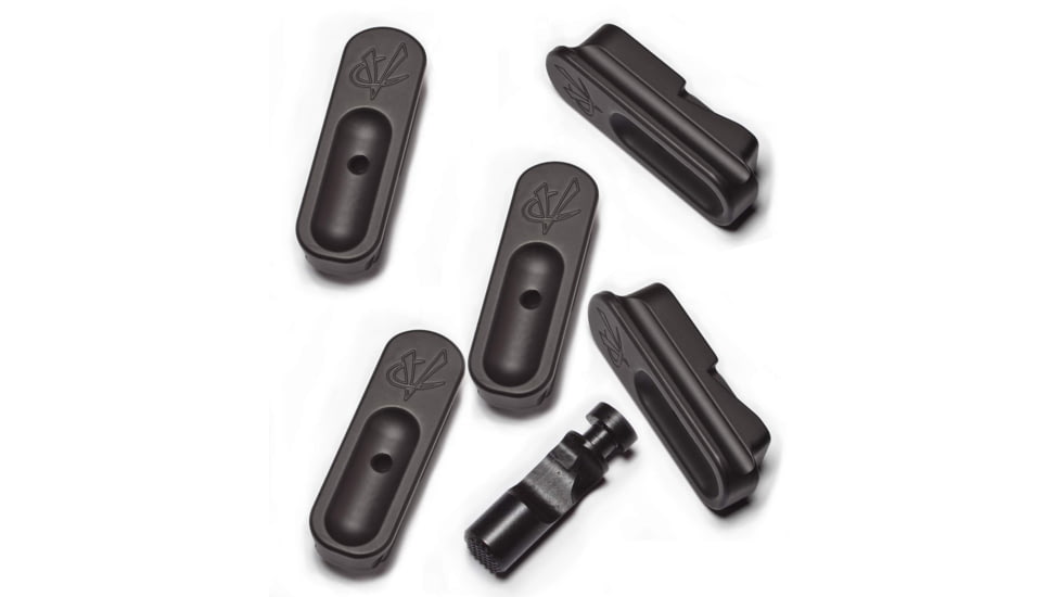 Volquartsen Firearms Extended Magazine Release and Base Pad Kit for MK IV 22/45, 5-pack, Aluminium, Black, VC4MRB-5