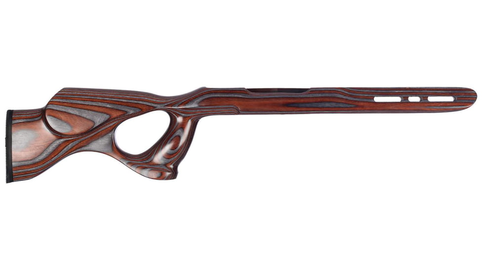 Volquartsen Firearms Laminated Thumbhole Silhouette Stock for Volquartsen Firearms 17 WSM, Brown/Gray, VCLRW-W-BG