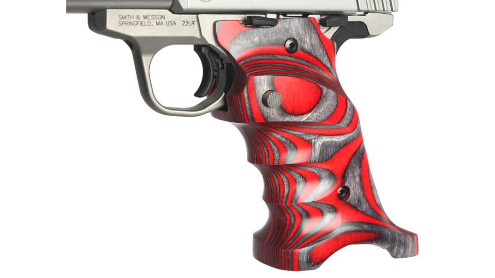 Volquartsen Firearms Laminated Wood Grips for the SW22, Red, VCSWG-R