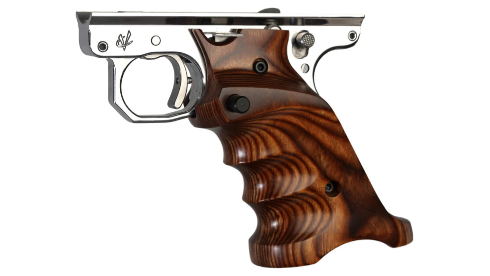 Volquartsen Firearms Laminated Wood Pistol Grips for MKIII, Brown, Left-Handed, VC3TLG-B