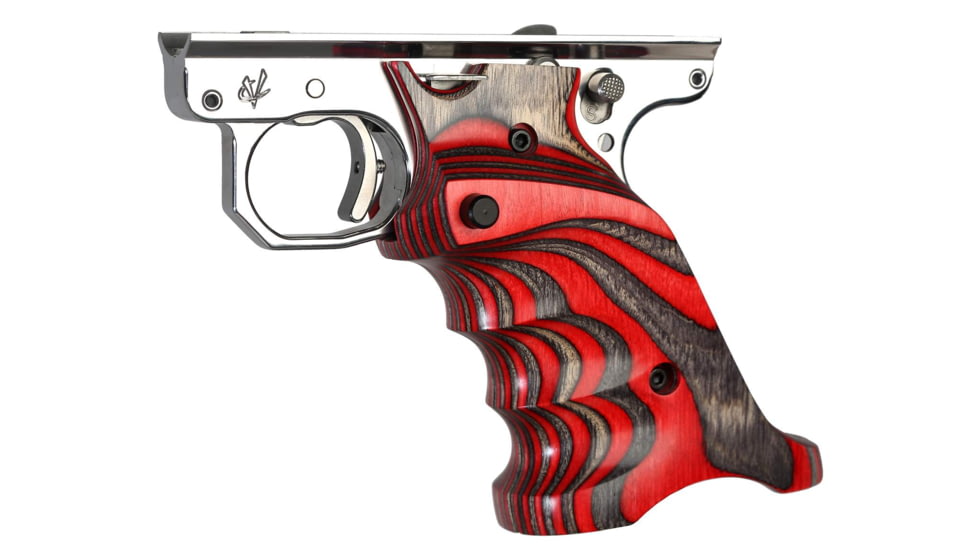 Volquartsen Firearms Laminated Wood Pistol Grips for MKIII, Red, Right-Handed, VC3TRG-R