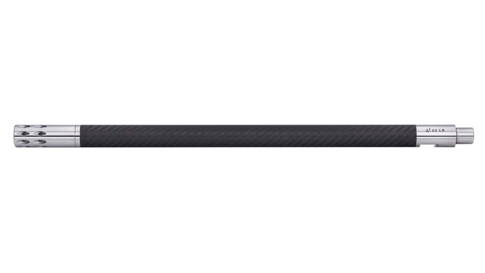 Volquartsen Firearms Lightweight Carbon Fiber Barrel, Ruger 10/22, 1-16 Twist, 1/2 x 28 Threaded, Forward Blow Comp, VF10LCF-FBC