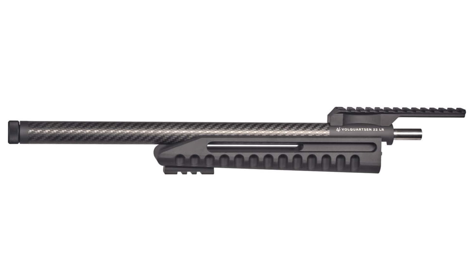Volquartsen Firearms Lightweight Threaded Rifle Barrel and Forend Ruger 10/22 Takedown, 22 LR, 1/2x28 TPI, Black Ends, VCTDLW-F-BE