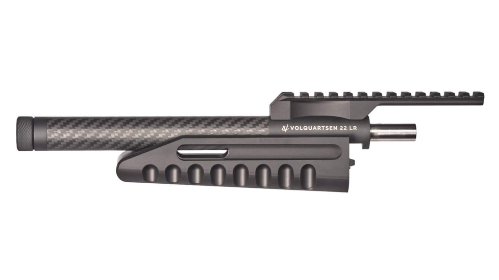Volquartsen Firearms Lightweight Threaded Rifle Barrel and Forend Ruger 22 Charger Takedown, 22 LR, 1/2x28 TPI, Carbon Fiber, VFCTDLW-FE
