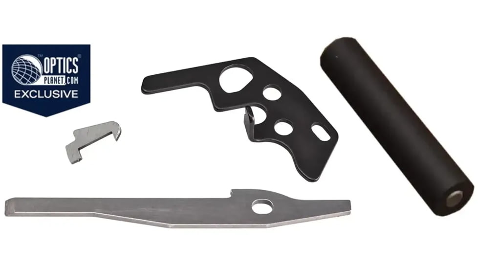 Volquartsen Firearms OpticsPlanet Exclusive Automatic Bolt Release and Bolt Tune-Up Kit &amp; KIDD Innovative Design LR Bolt Buffer For Ruger 10/22, Black
