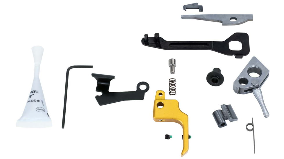 Volquartsen Firearms Ruger Mark III Pistol Competition Kit, Flat, 2.25 lb, Gold, VC2PCK-0008