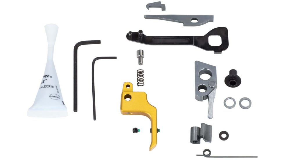 Volquartsen Firearms Ruger Mark IV Pistol Competition Kit, Flat, 2.25 lb, Gold, VC4PCK-0003