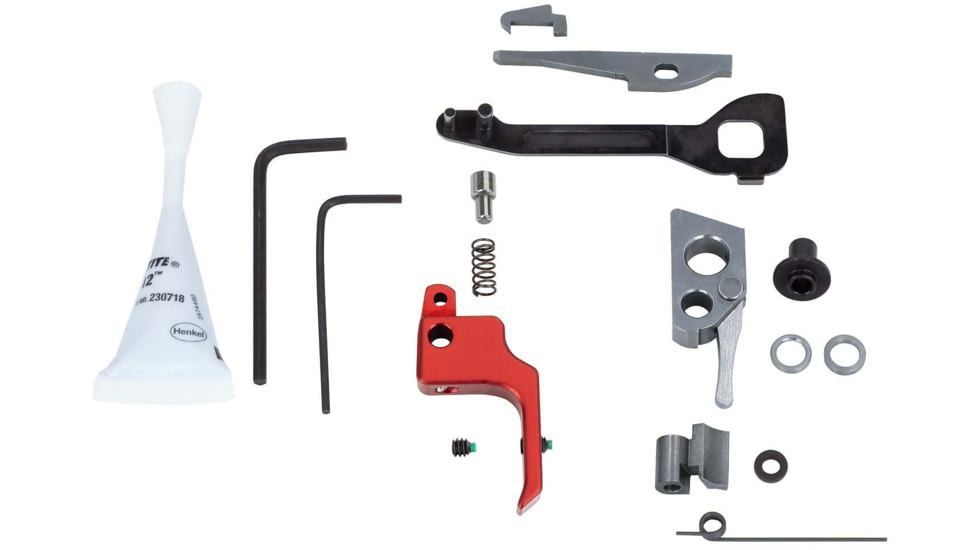 Volquartsen Firearms Ruger Mark IV Pistol Competition Kit, Flat, 2.25 lb, Red, VC4PCK-0002