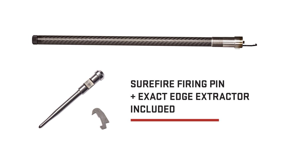 Volquartsen Firearms THM Lightweight Threaded Rifle Barrel, Smith &amp; Wesson M&amp;P 15-22 Sport, .22 LR, 1/2x28 Thread, Carbon Fiber, Carbon Black, VC15THM-CT