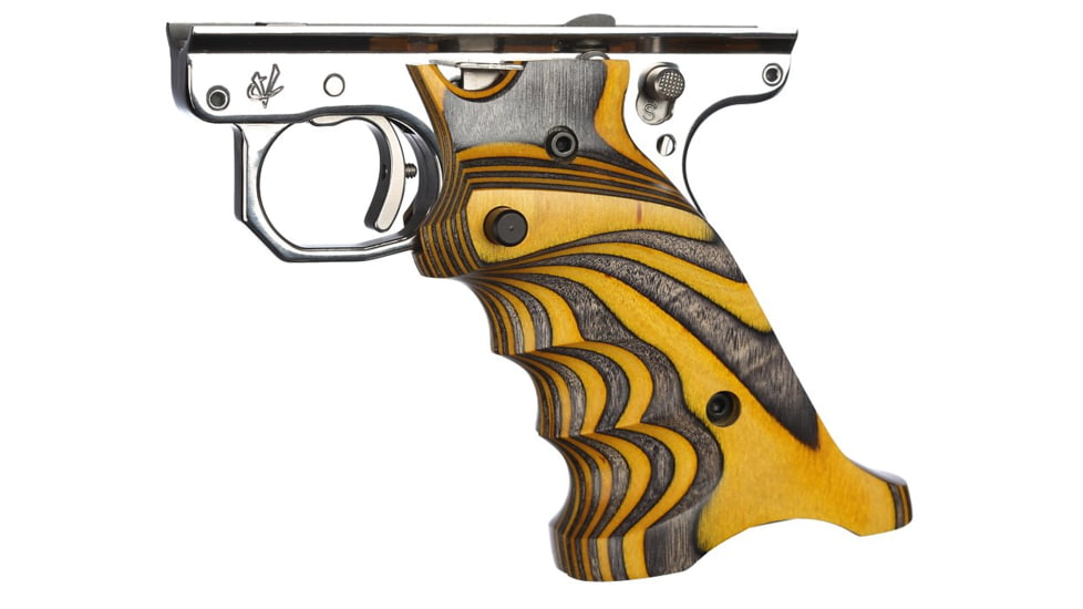 Volquartsen Firearms Laminated Wood Pistol Grips for MKIII, Yellow, Right-Handed, VC3TRG-Y