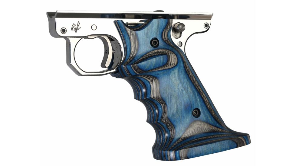 Volquartsen Firearms Laminated Wood Pistol Grips for MKII, Blue, Left-Handed VC2TLG-BL