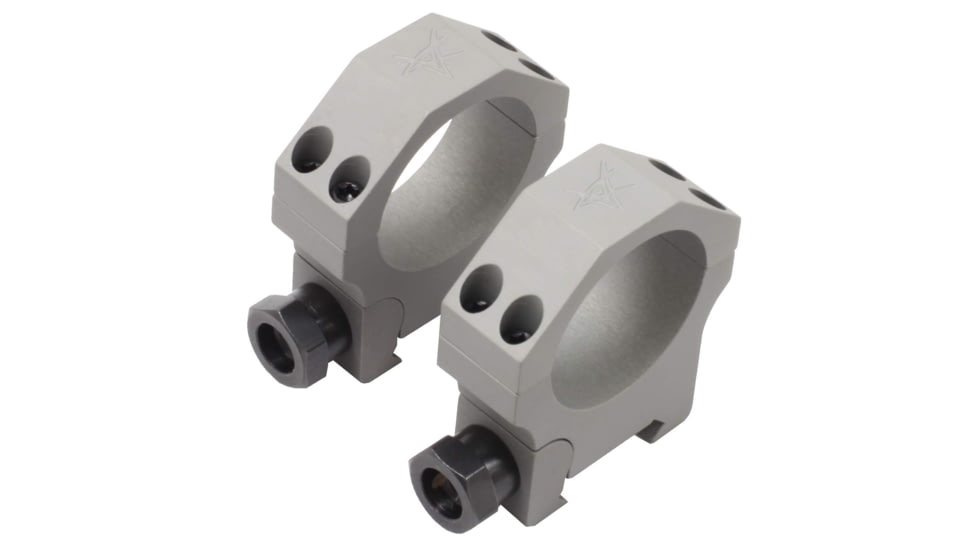 Volquartsen Firearms Nova Scope Rings, Alloy, Low - Closeout, Silver, 30mm VCHD-30-L-BAR