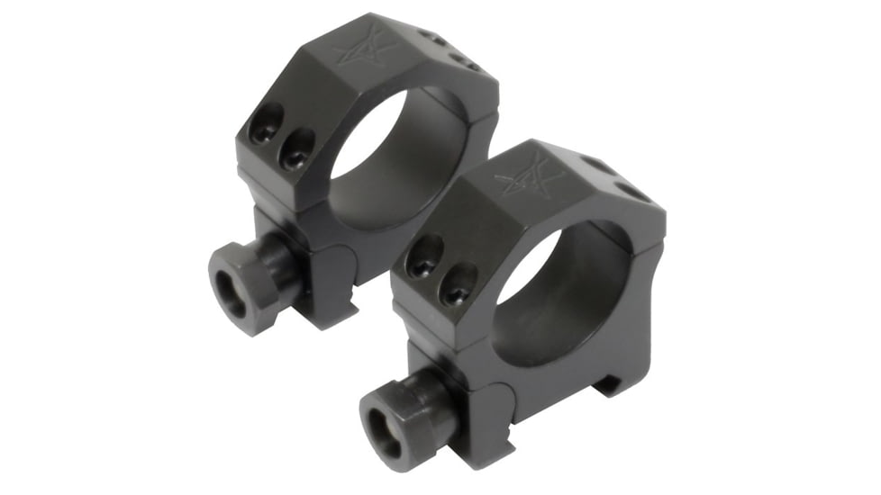 Volquartsen Firearms Nova Scope Rings, Stainless, High, Black, 1in VCHD-S-B-1IN-H