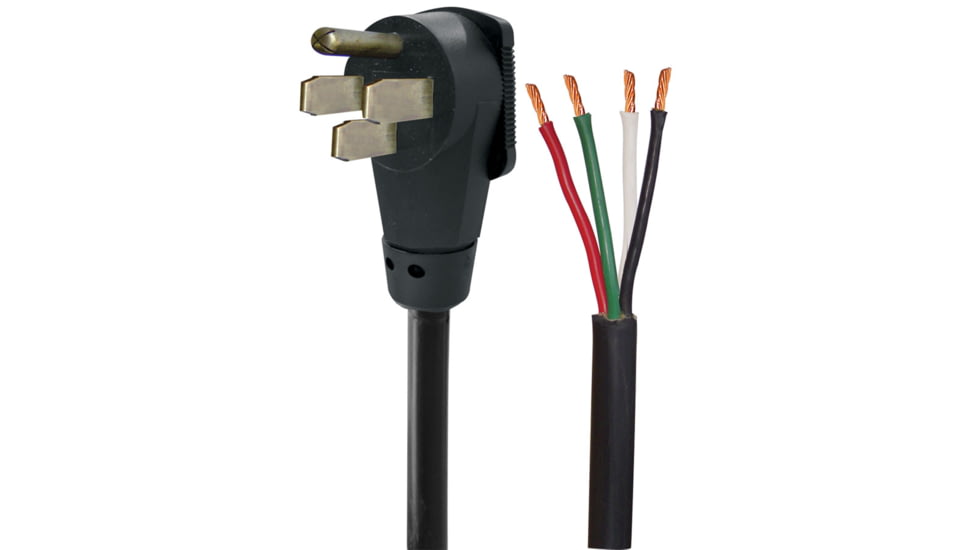 Voltec Right Angle Power Supply Cord 6/3 8/1 Gauge 50 Amp 30 Ft., 30ft., 16-00563