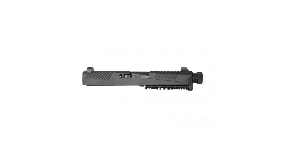 Voodoo Innovations VDI Slide Assembly - Enforcer w/ RMR Cut I Non-Threaded, Black, For Glock 19 FGAV-41027
